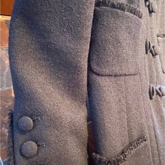 Chanel Black Wool Trench Coat size 38 - Picture 6 of 8